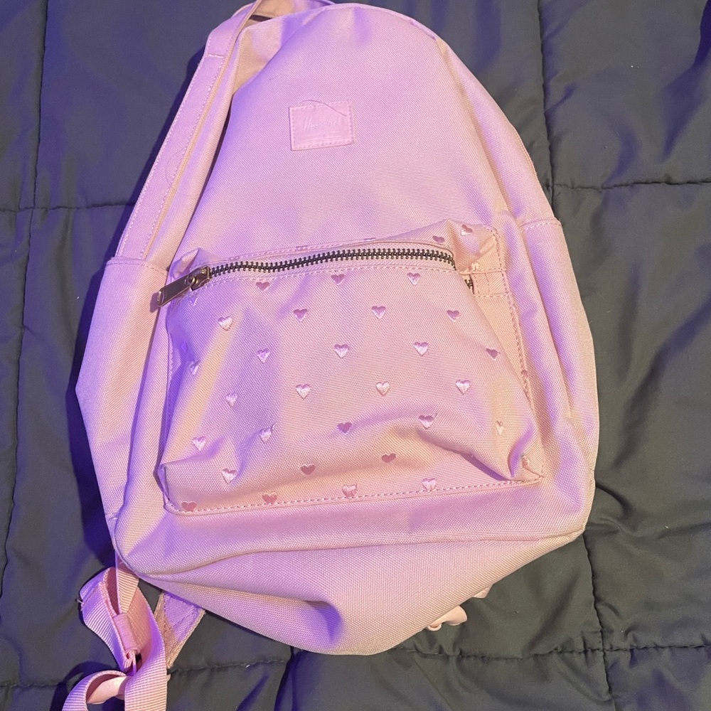 Herschel’s Pink Heart Pattern Backpack
